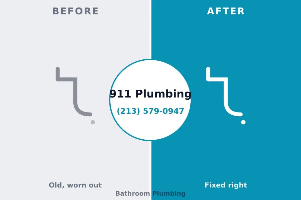 Before and after: plumbing repair East Cleveland, TN